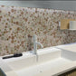 5 pack Multicolor 12-in x 12-in Glossy Glass Circular Patterned Wall Tile (5 sq ft/case) - Sample