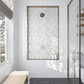 White 12x12 Glossy Matte Bubble Glass Shell Mother of Pearl Mosaic Tile