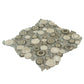 Light Brown 12x12 Glossy Textured Multi-shaped Glass Resin Mosaic Tile (5 pack, 4.67 sq ft/case) - Sample