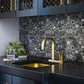 Black 12x12 Glossy Textured Multi-shaped Glass Resin Mosaic Tile (5 pack, 4.67 sq ft/case) - Sample