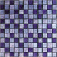 Purple 12x12 Polished Foiled Square Glass Resin Stone Mosaic Tile (5 pack, 4.83 sq ft/case) - Sample