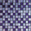 Sample - Purple 12x12 Polished Foiled Square Glass Resin Stone Mosaic Tile (5 pack, 4.83 sq ft/case)