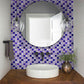 Purple 12x12 Polished Foiled Square Glass Resin Stone Mosaic Tile (5 pack, 4.83 sq ft/case) - Sample