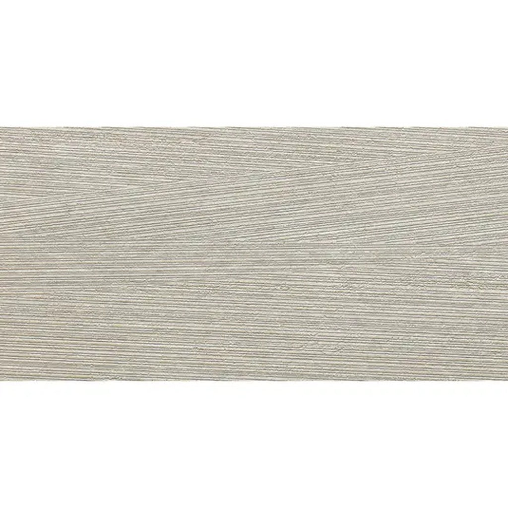 Beige matte porcelain deco tile in a large format design
