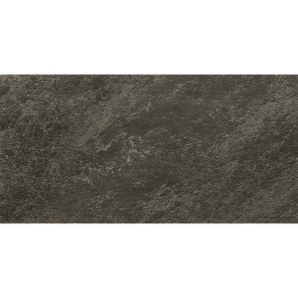 Black 24x48 inch matte porcelain large floor tile with textured surface, 15.5 sq ft per case