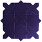 Sample - Cobalt Blue 5" Star with Cross Glossy Ceramic Wall and Floor Tile (10.76 sq ft/case) - 54 Pack
