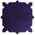 Sample - Cobalt Blue 5" Star with Cross Glossy Ceramic Wall and Floor Tile (10.76 sq ft/case) - 54 Pack