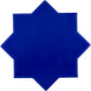 Sample - 5" Cobalt Blue Star with Pearl White Cross Glossy Ceramic Wall and Floor Tile (10.76 sq ft/case) - 54 Pack