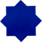 Cobalt Blue 5" Star with Cross Glossy Ceramic Wall and Floor Tile (10.76 sq ft/case) - 54 Pack