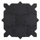 Sample - Charcoal Black 5" Star with Cross Matte Ceramic Wall and Floor Tile (10.76 sq ft/case) - 54 Pack