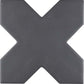 27 pack Siena 5.35 in. x 5.35 in. Matte Gray Ceramic Cross-Shaped Wall and Floor Tile (5.37 sq ft/case) - Sample
