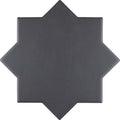 Sample - Black 5x5 Matte Star Ceramic Tile (27 pack, 5.37 sq ft/case)