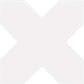 Sample - 5" Cobalt Blue Star with Pearl White Cross Glossy Ceramic Wall and Floor Tile (10.76 sq ft/case) - 54 Pack