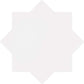 Pearl White 5x5 Glossy Star Ceramic Tile (27 pack, 5.37 sq ft/case) - Sample