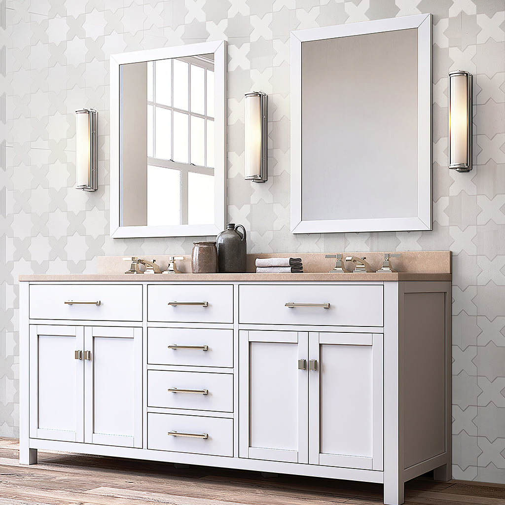 Pearl White 5x5 Glossy Star Ceramic Tile (27 pack, 5.37 sq ft/case) - Sample