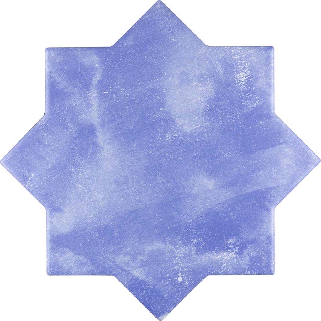 Cornflower Blue 5x5 Matte Star Ceramic Tile (27 pack, 5.37 sq ft/case) - Sample