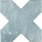 27 pack Siena 5.35 in. x 5.35 in. Matte Green Ceramic Cross-Shaped Wall and Floor Tile (5.37 sq ft/case) - Sample