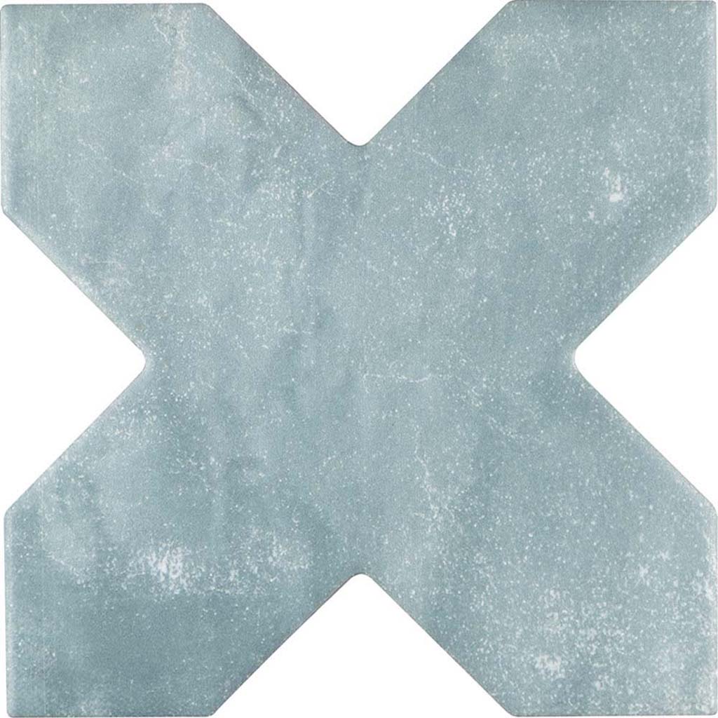 27 pack Siena 5.35 in. x 5.35 in. Matte Green Ceramic Cross-Shaped Wall and Floor Tile (5.37 sq ft/case) - Sample