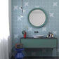27 pack Siena 5.35 in. x 5.35 in. Matte Green Ceramic Cross-Shaped Wall and Floor Tile (5.37 sq ft/case) - Sample