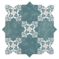 Sample - Pistachio Green 5" Star with Cross Deco Matte Ceramic Wall and Floor Tile (10.76 sq ft/case) - 54 Pack