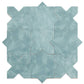 Pistachio green 5 inch star and cross matte ceramic wall and floor tiles