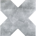 Sample - Light Grey 5x5 Matte Cross Ceramic Tile (27 pack, 5.37 sq ft/case)