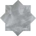 Sample - Light Grey 5x5 Matte Star Ceramic Tile (27 pack, 5.37 sq ft/case)