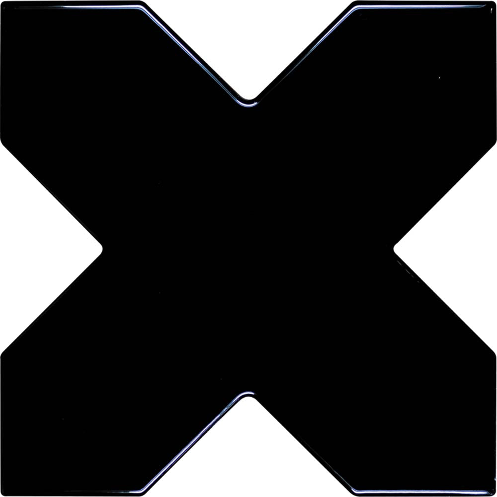 5" Pearl White Star with Black Cross Glossy Ceramic Wall and Floor Tile (10.76 sq ft/case) - 54 Pack