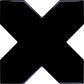 Sample - 5" Pearl White Star with Black Cross Glossy Ceramic Wall and Floor Tile (10.76 sq ft/case) - 54 Pack