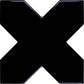 27 pack Siena 5.35 in. x 5.35 in. Glossy Black Ceramic Cross-Shaped Wall and Floor Tile (5.37 sq ft/case) - Sample