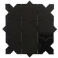 Black 5" Star with Cross Glossy Ceramic Wall and Floor Tile (10.76 sq ft/case) - 54 Pack