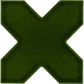 Dark Green 5x5 Glossy Cross Ceramic Tile (27 pack, 5.37 sq ft/case) - Sample
