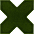Sample - Dark Green 5x5 Glossy Cross Ceramic Tile (27 pack, 5.37 sq ft/case)