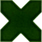 Dark Green 5" Star with Cross Glossy Ceramic Wall and Floor Tile (10.76 sq ft/case) - 54 Pack