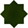 Sample - Dark Green 5x5 Glossy Star Ceramic Tile (27 pack, 5.37 sq ft/case)