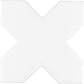 White 5x5 Matte Cross Ceramic Tile (27 pack, 5.37 sq ft/case) - Sample