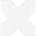 Sample - White 5x5 Matte Cross Ceramic Tile (27 pack, 5.37 sq ft/case)