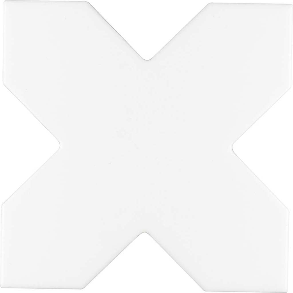 White 5x5 Matte Cross Ceramic Tile (27 pack, 5.37 sq ft/case) - Sample