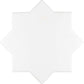 White 5x5 Matte Star Ceramic Tile (27 pack, 5.37 sq ft/case) - Sample