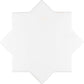5 inch white star ceramic tile with charcoal black cross matte finish for wall and floor