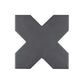 Black 5x5 Matte Cross Ceramic Tile (27 pack, 5.37 sq ft/case)