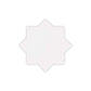 Pearl White 5x5 Glossy Star Ceramic Tile (27 pack, 5.37 sq ft/case)