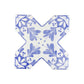 Cornflower Blue 5x5 Matte Ceramic Cross Deco Tile (27 pack, 5.37 sq ft/case)
