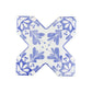 Siena Blue 5.35 in. x 5.35 in. Matte Ceramic Cross-Shaped Deco Wall and Floor Tile (18 Cases, 96.66 sq ft/Pallet)