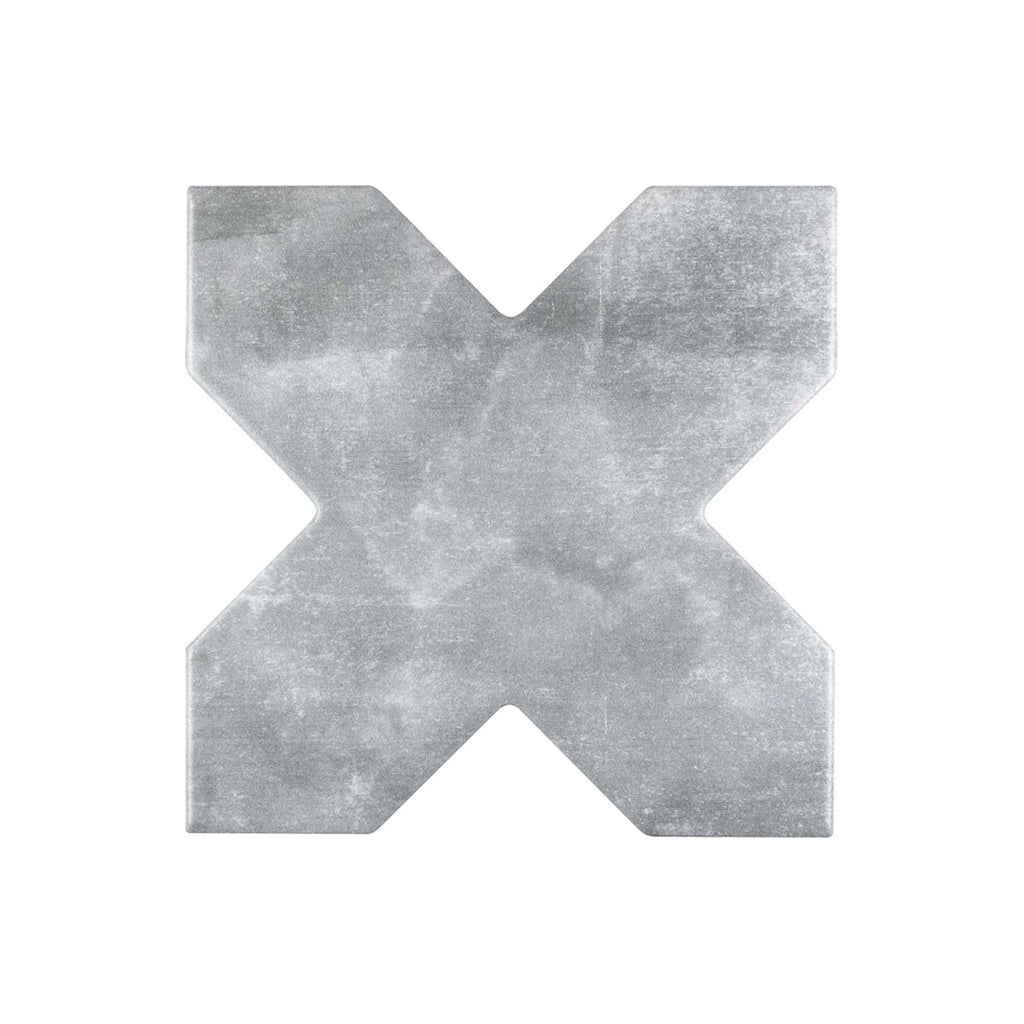 Light Grey 5x5 Matte Cross Ceramic Tile (27 pack, 5.37 sq ft/case)