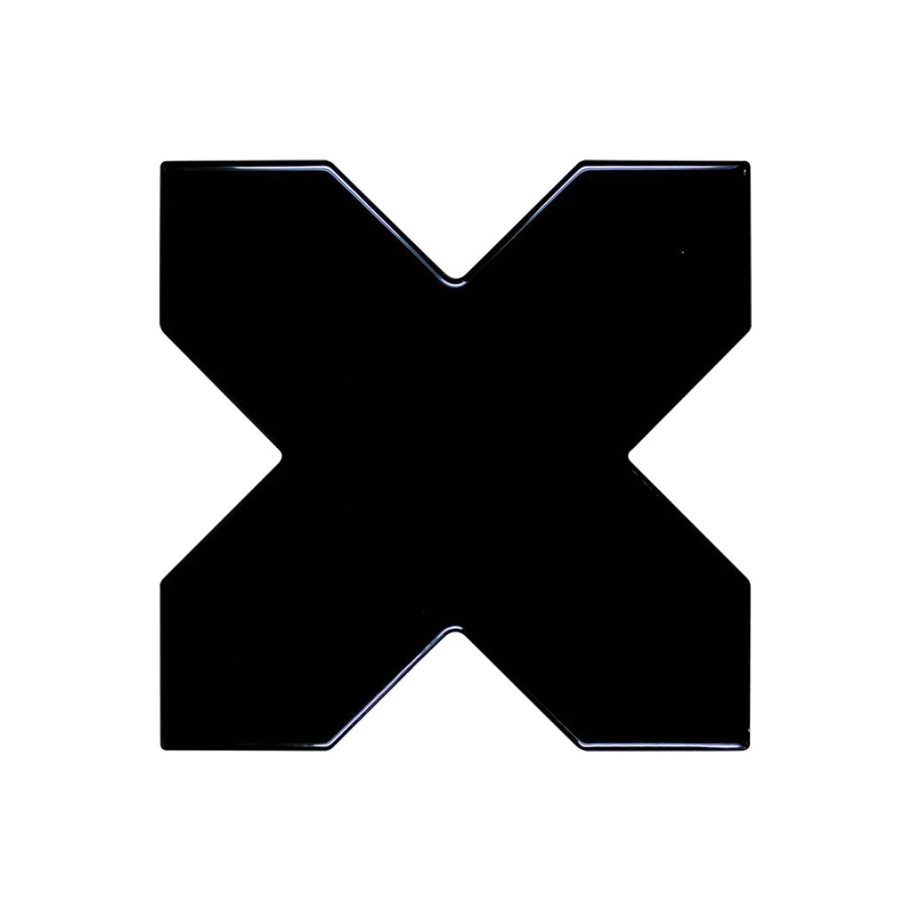 Black 5x5 Glossy Cross Ceramic Tile (27 pack, 5.37 sq ft/case)