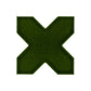 Dark Green 5x5 Glossy Cross Ceramic Tile (27 pack, 5.37 sq ft/case)