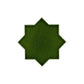 Dark Green 5x5 Glossy Star Ceramic Tile (27 pack, 5.37 sq ft/case)