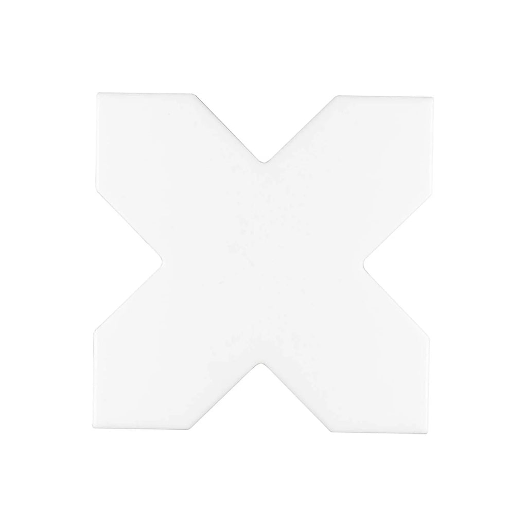 White 5x5 Matte Cross Ceramic Tile (27 pack, 5.37 sq ft/case)