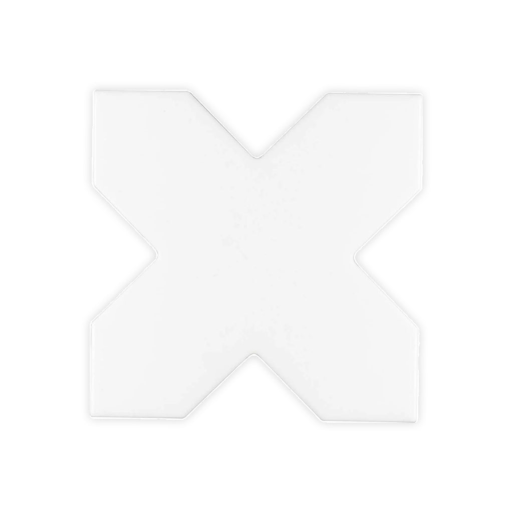 White 5x5 Matte Cross Ceramic Tile (27 pack, 5.37 sq ft/case)